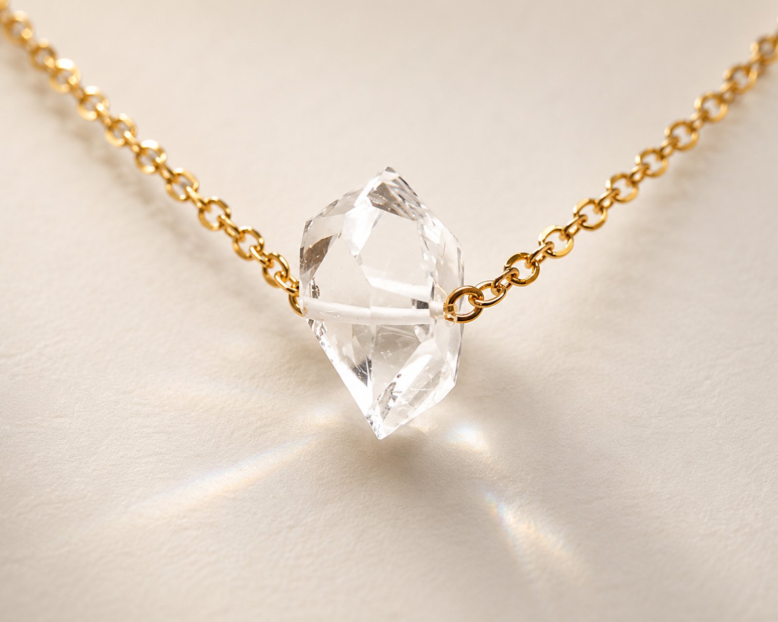 Collier Diamant de Herkimer 