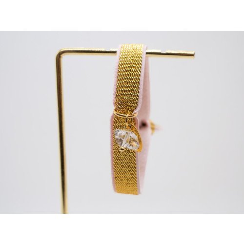 Bracelet Goutte de Lumière Doré Rose poudré